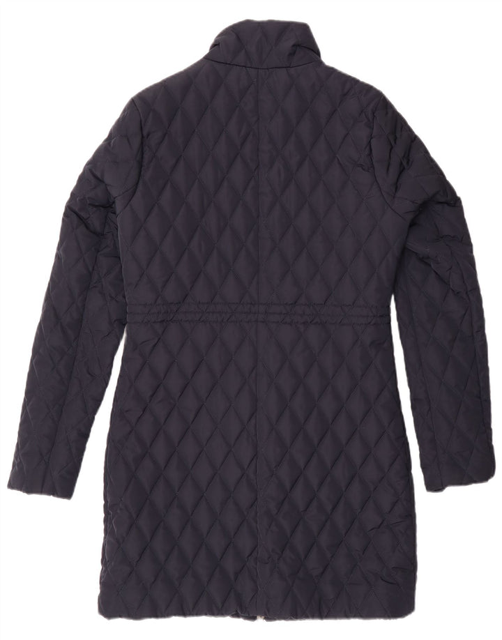 Casaco acolchoado acolchoado feminino Hobbs UK 6 XS azul marinho poliéster