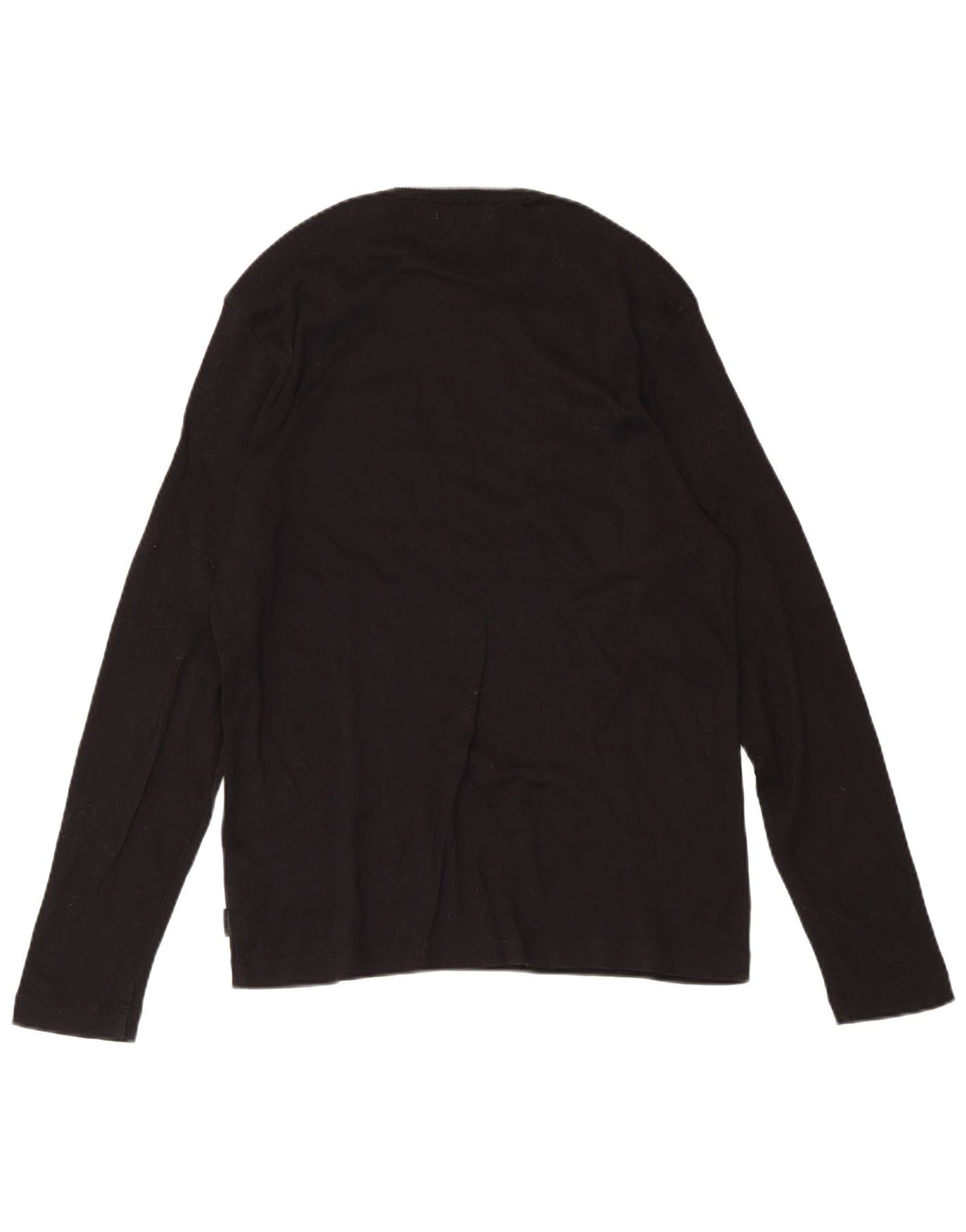 Suéter masculino Calvin Klein com gola redonda, algodão preto médio