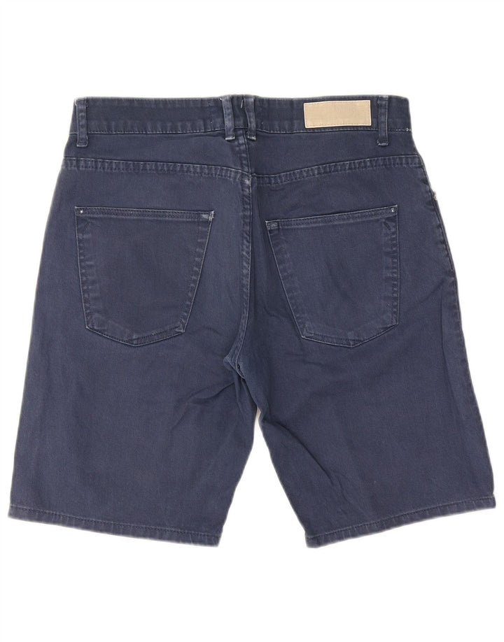 Zara Mens Denim Shorts EU 40 Médio W31 Azul Marinho