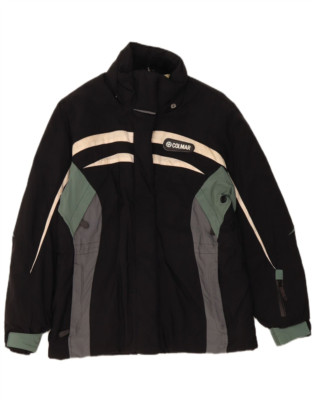 Jaqueta de esqui acolchoada feminina Colmar IT 42 médio preto colorblock esportivo