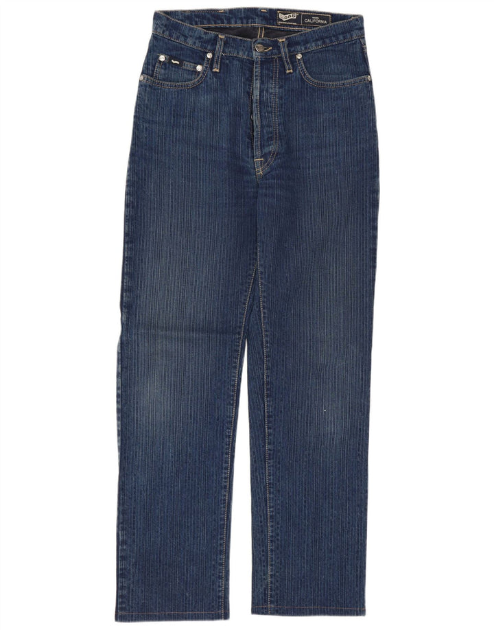 Gas Mens Straight Jeans W29 L29 Azul Marinho Algodão