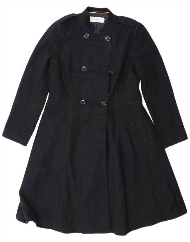 Casaco feminino John Lewis com peito duplo Reino Unido 12 médio preto