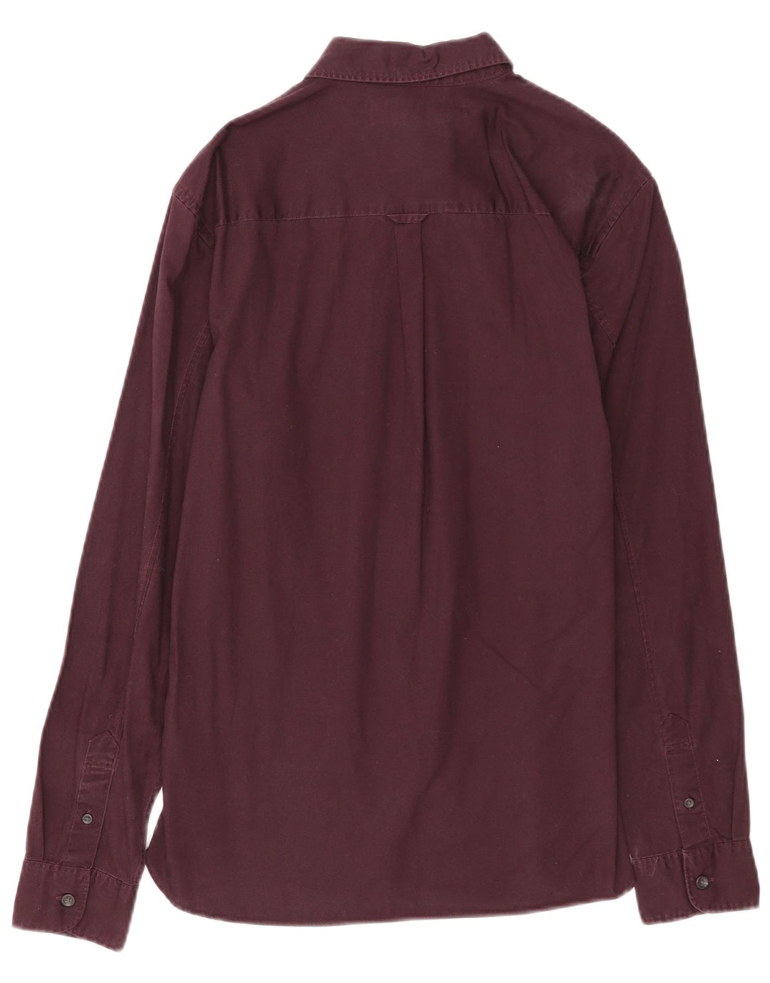 Camisa masculina All Saints pequena algodão Borgonha