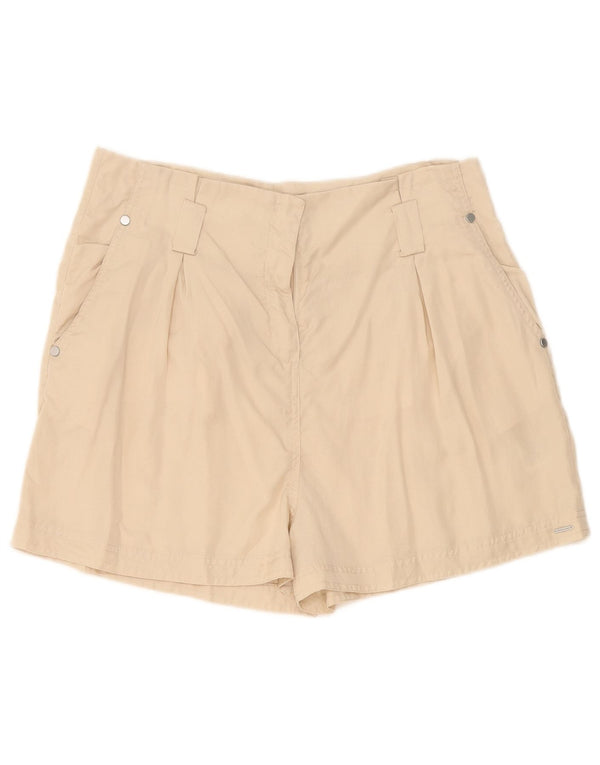 Shorts Chino Feminino Superdry Cintura Alta Pegged Reino Unido 14 Grande W34 Bege