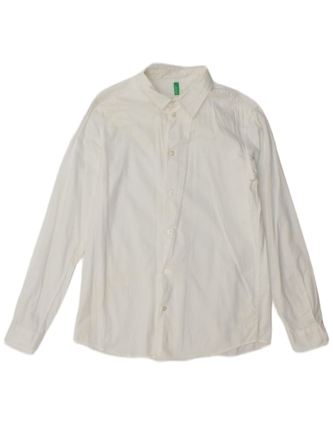 Camisa masculina Benetton pequena branca