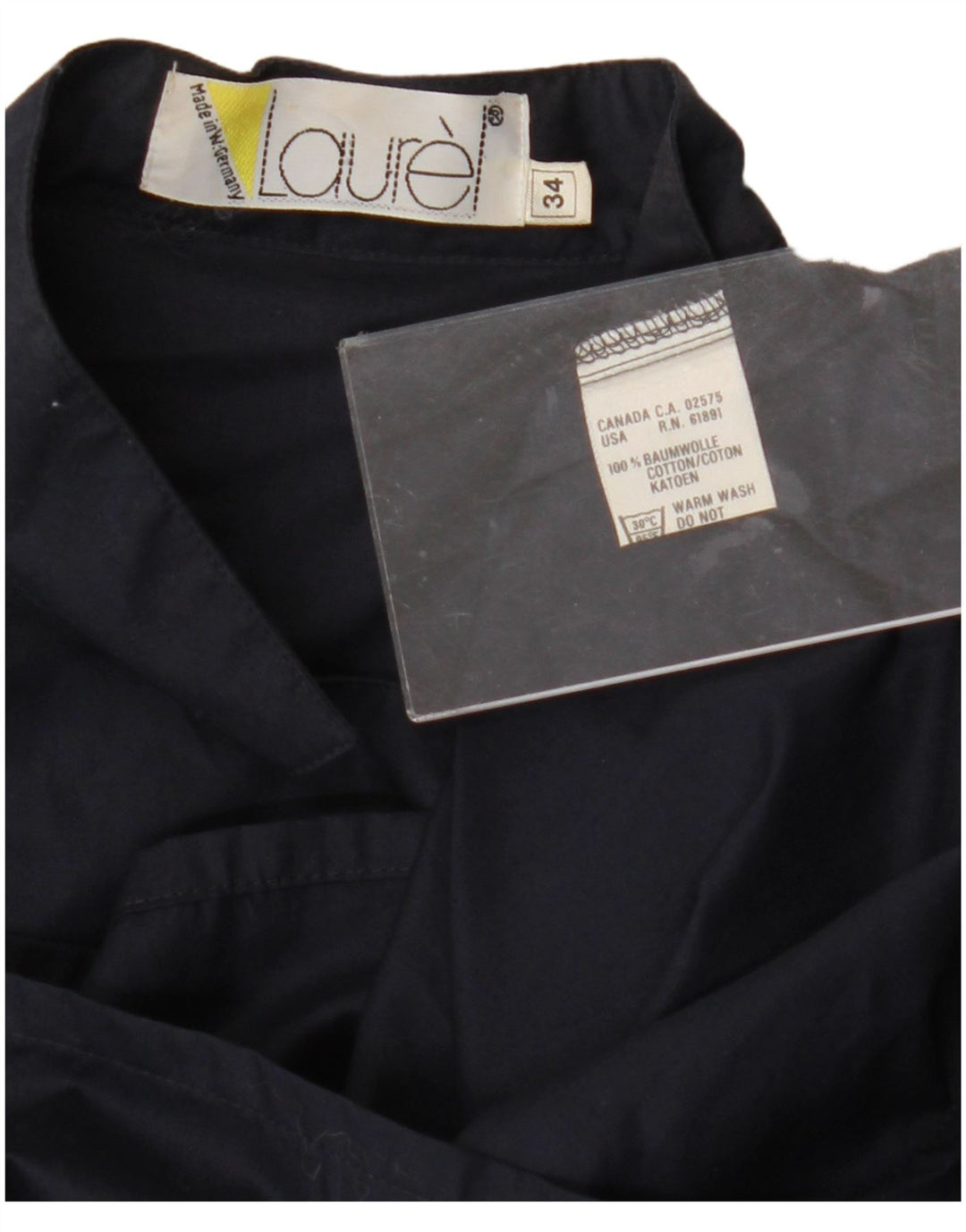 Pulôver feminino Laurel com ajuste solto EU 34 XS azul marinho algodão