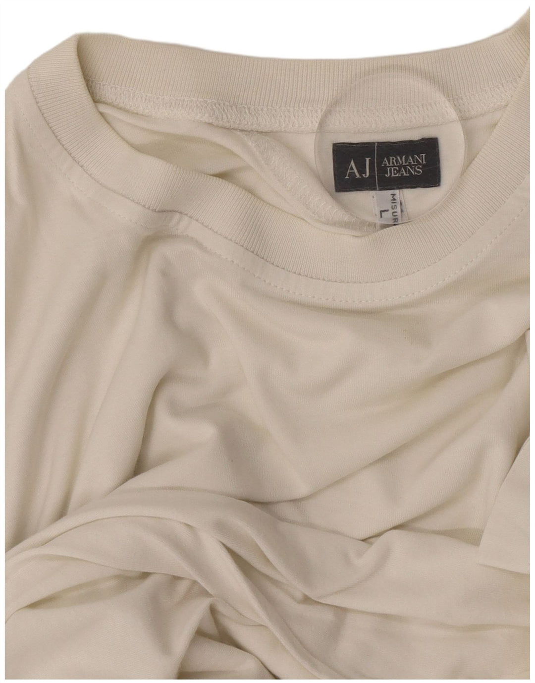 Camiseta masculina Armani Jeans grande branco