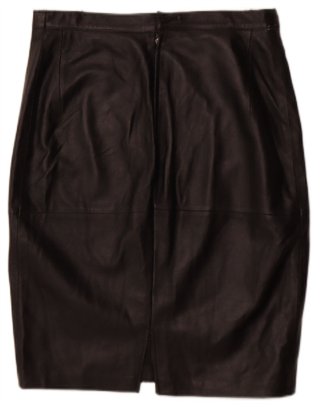 Saia lápis feminina de couro VINTAGE W30 médio preto