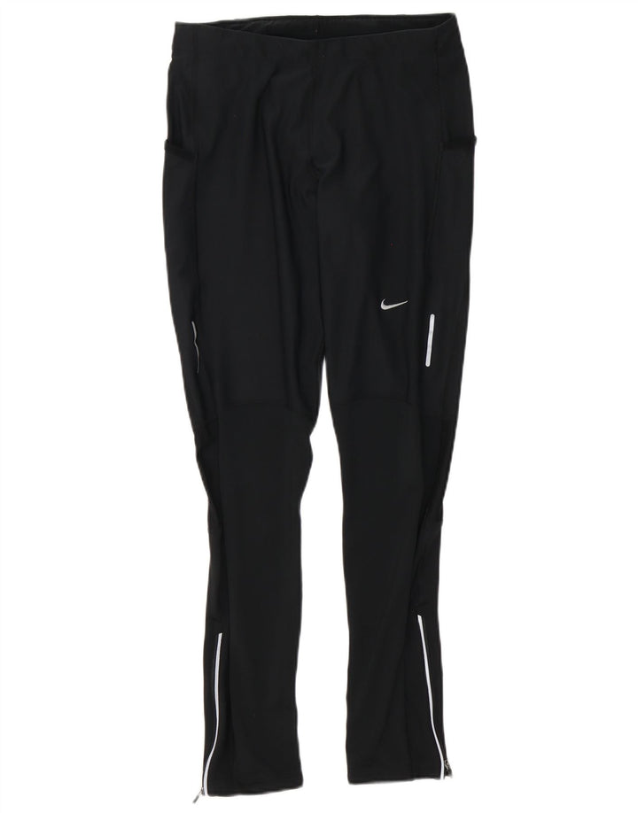 Leggings de corrida femininos Nike UK 14 poliéster preto grande