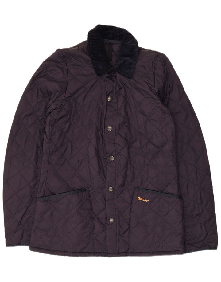 Jaqueta acolchoada masculina Barbour UK 36 pequena azul marinho