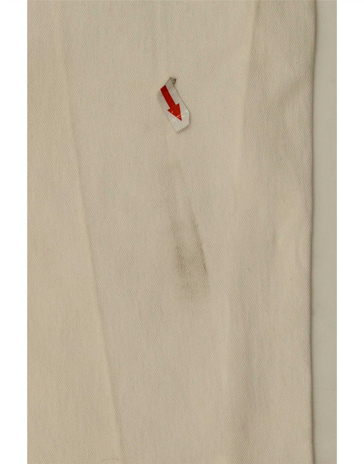 Blumarine Jeans feminino slim bootcut W30 L35 algodão branco