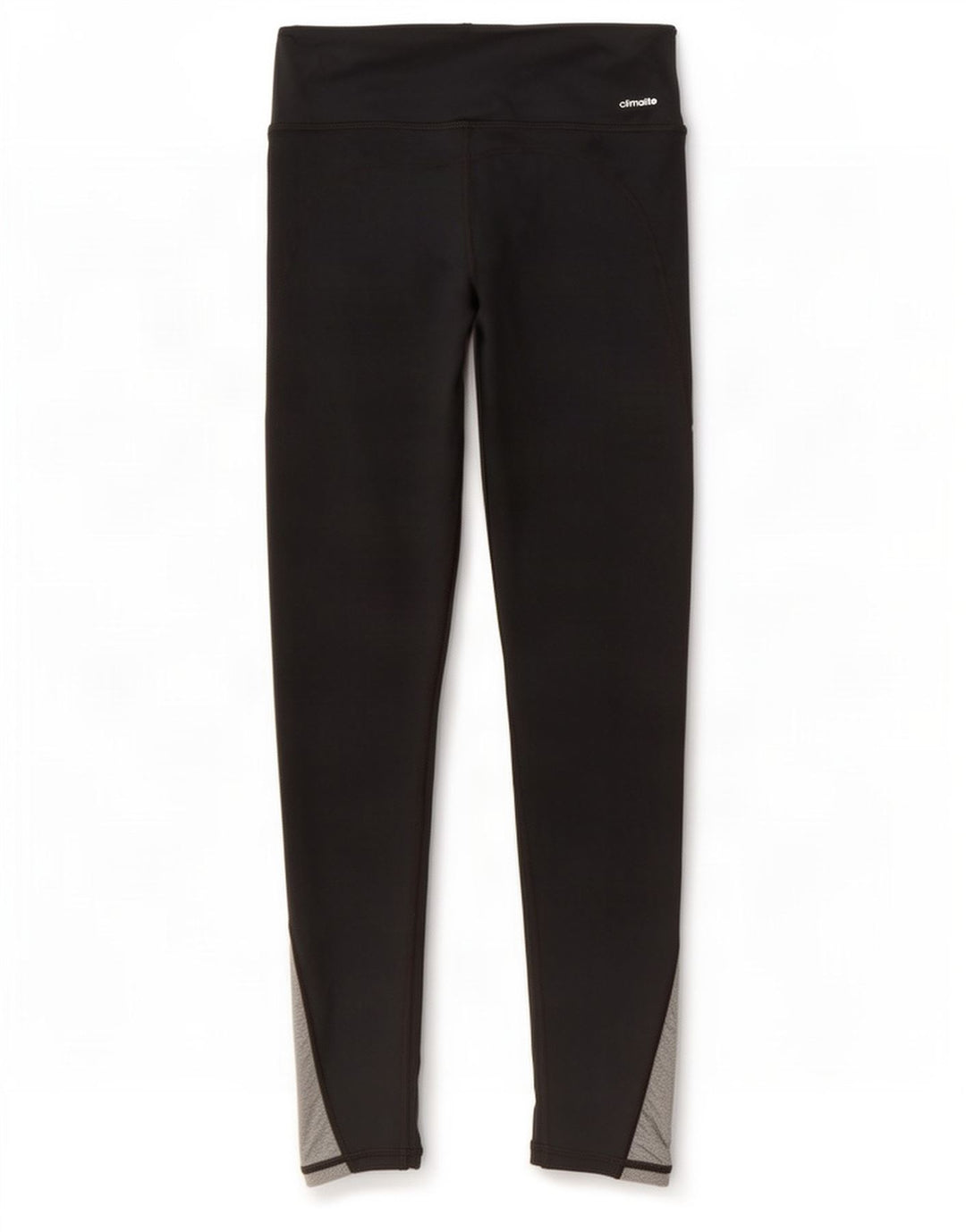 Adidas Womens Dri Fit Leggings UK 8/10 Pequeno Preto Colourblock Poliéster