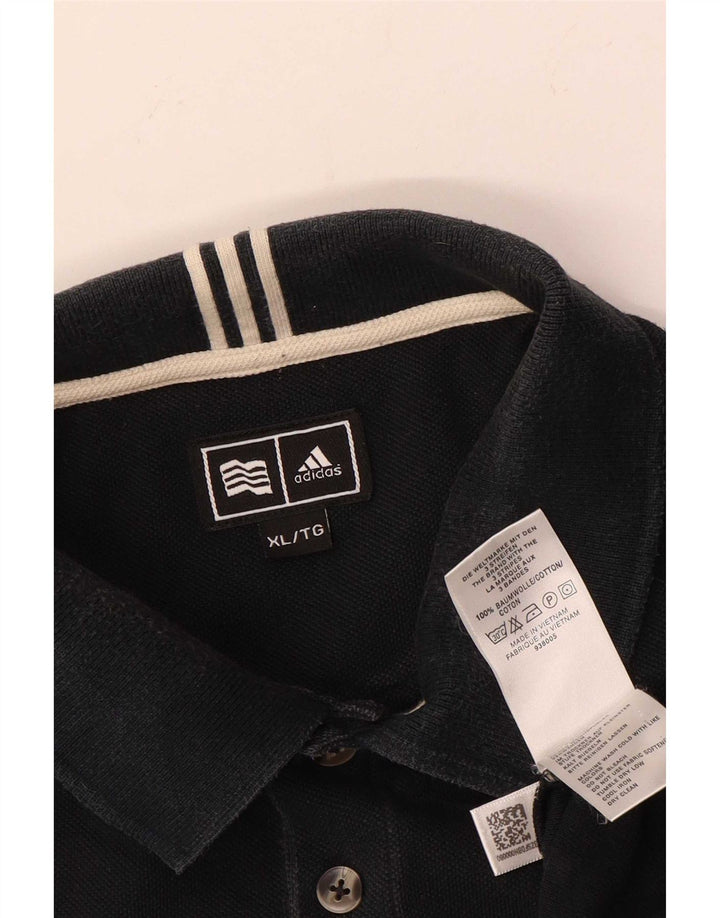 Camisa Polo Masculina Adidas XL Algodão Preto