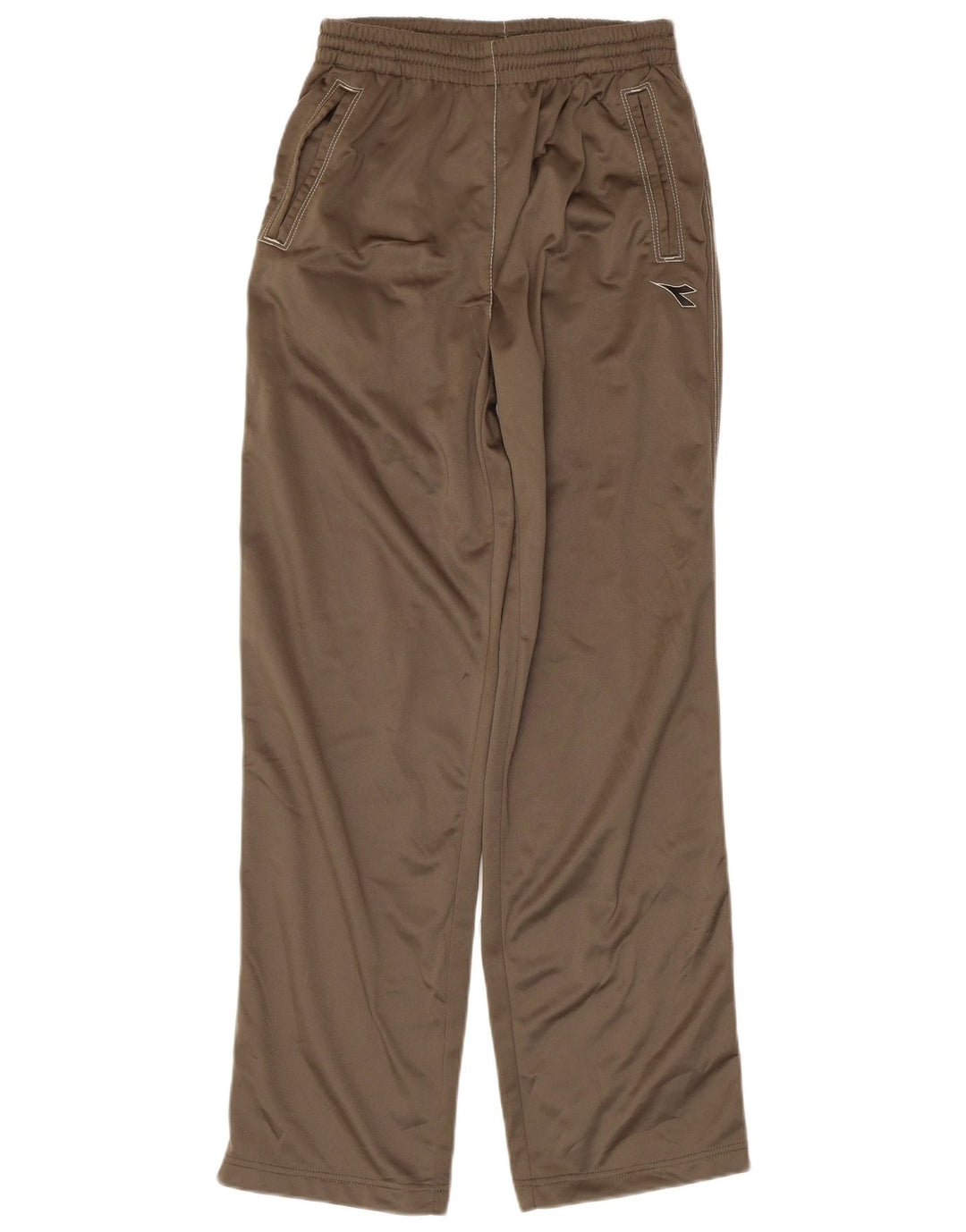 Calça de treino feminina DIADORA UK 14 grande poliéster cáqui
