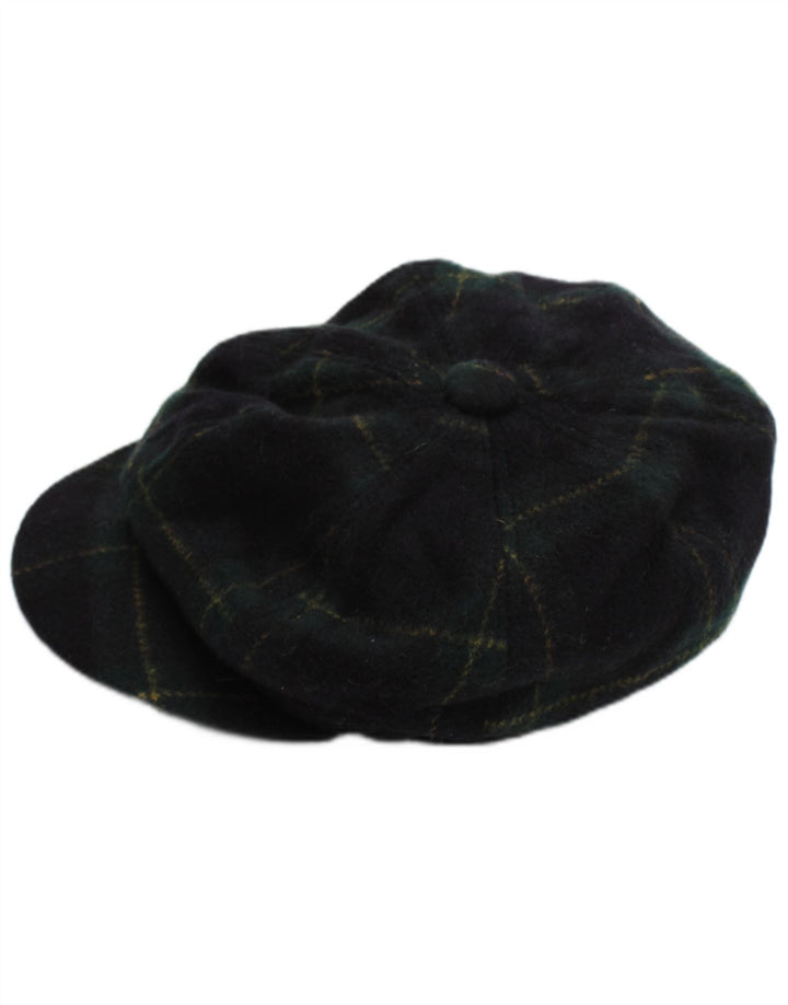 Boné masculino vintage pequeno xadrez azul marinho