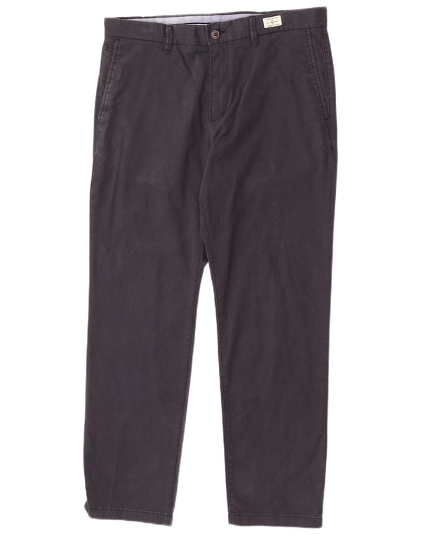 Tommy Hilfiger Calça Chino Masculina Reta W34 L30 Azul Marinho Algodão