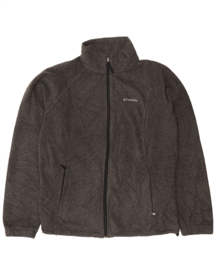Jaqueta de lã feminina Columbia UK 16 grande poliéster cinza