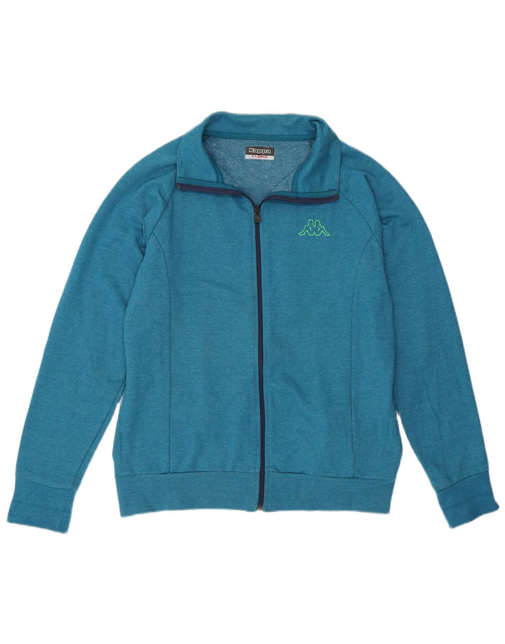 Kappa Womens Tracksuit Top Jacket UK 18 XL Azul Algodão