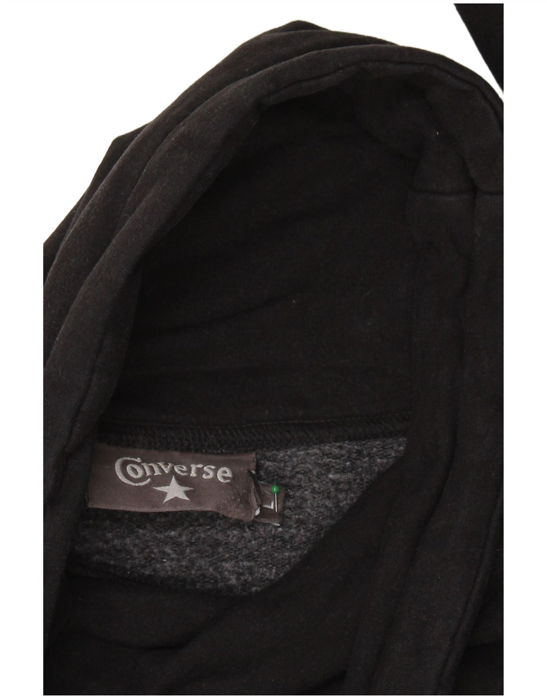 Suéter feminino CONVERSE Longline gráfico UK 14 grande preto