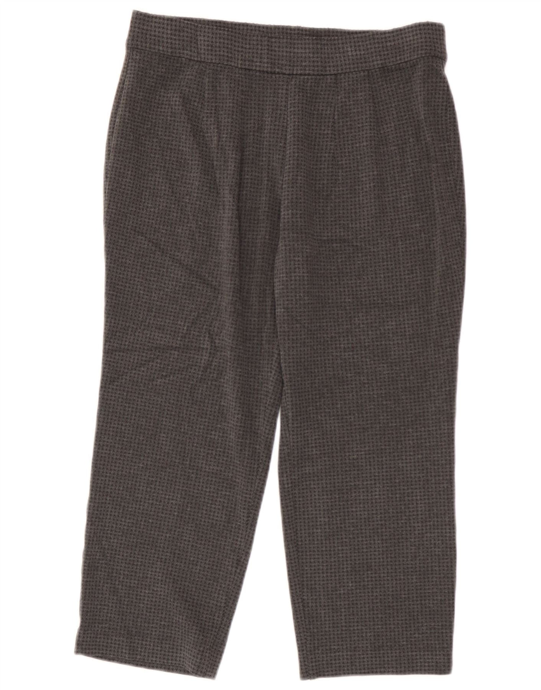 Calças cortadas femininas Marks & Spencer UK 16 grandes W34 L23 cinza