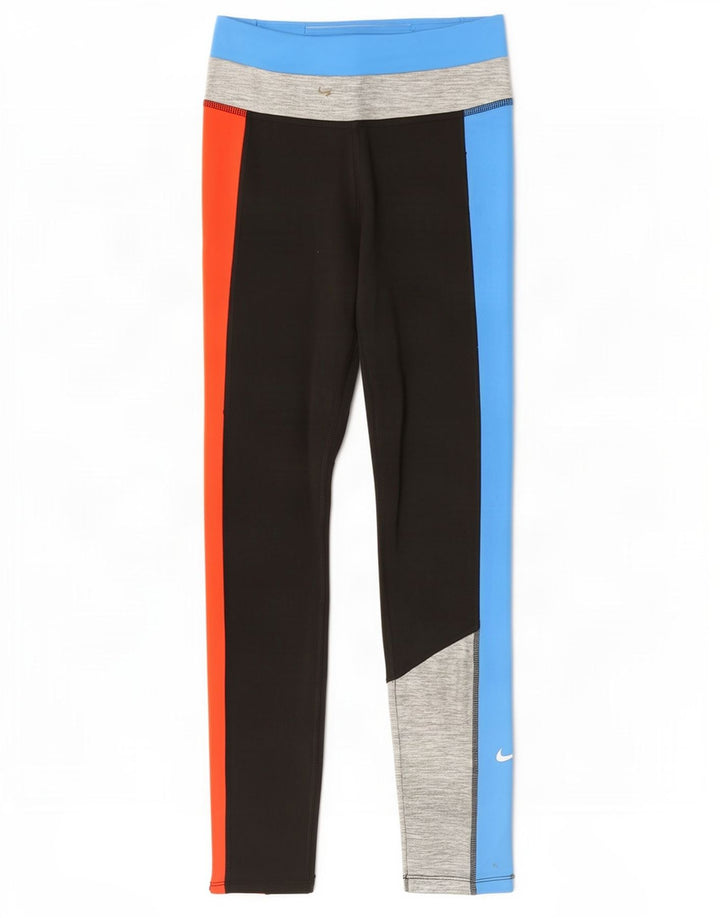 Leggings Nike Dri Fit Femininas UK 10 Pequenas Colorblock Multicoloridas