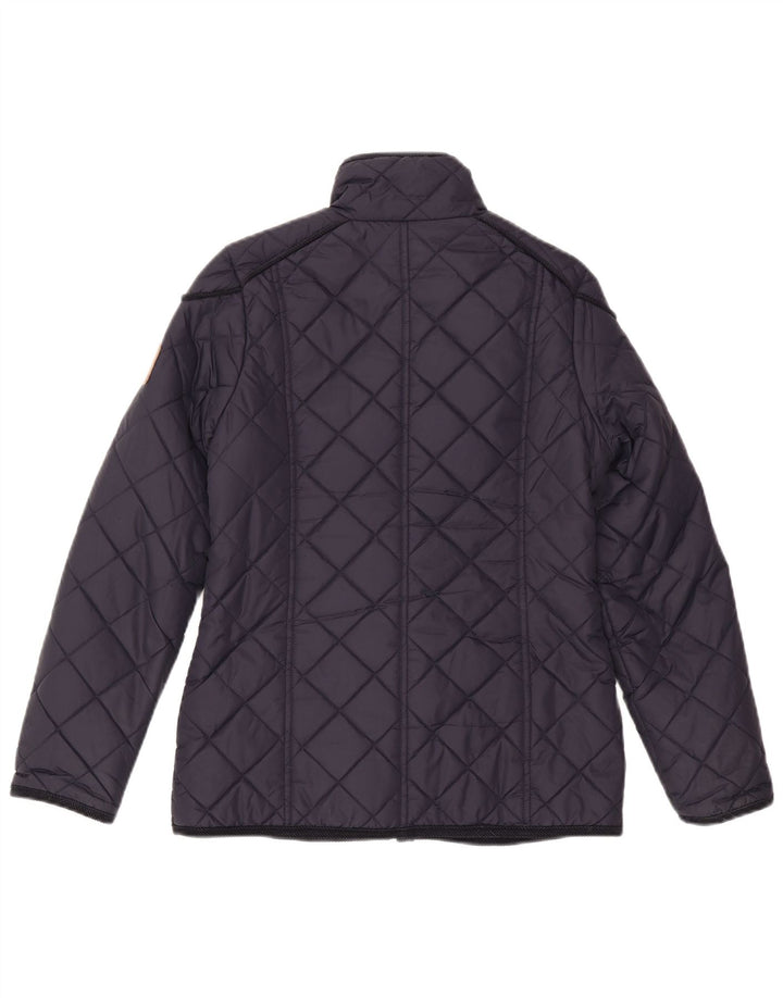 Jaqueta acolchoada feminina Puffa UK 6 XS azul marinho poliamida