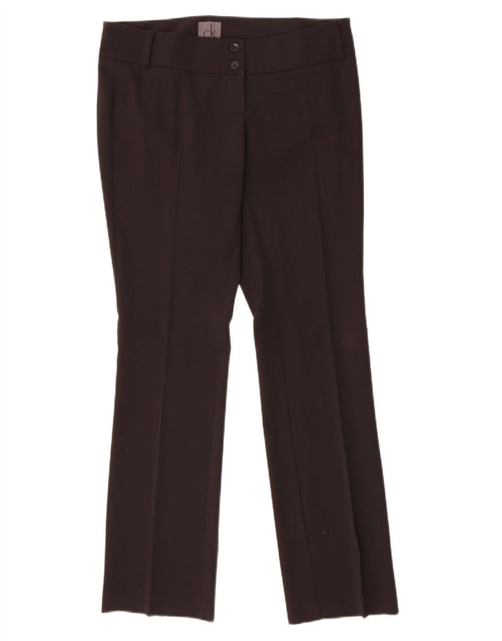 Calça feminina casual slim Calvin Klein W32 L32 poliéster preto