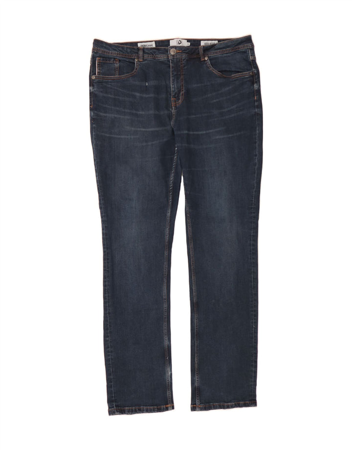 DACK'S Mens Regular Fit Straight Jeans IT 56 3XL W44 L34 Blue Cotton Vintage Dack's and Second-Hand Dack's from Messina Hembry 