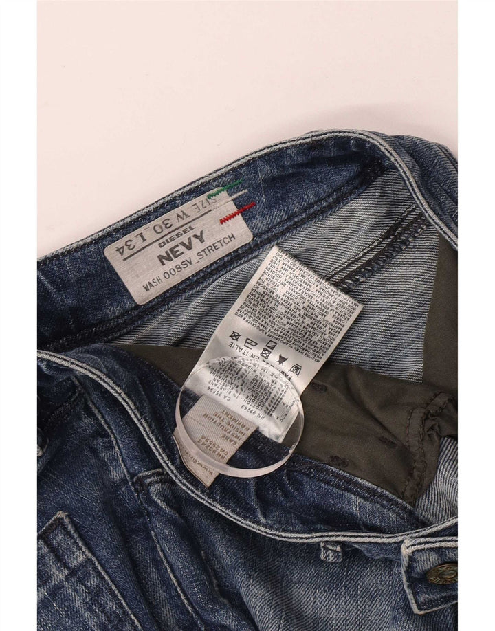 Diesel Feminino Nevy Slim Jeans W30 L34 Azul Algodão