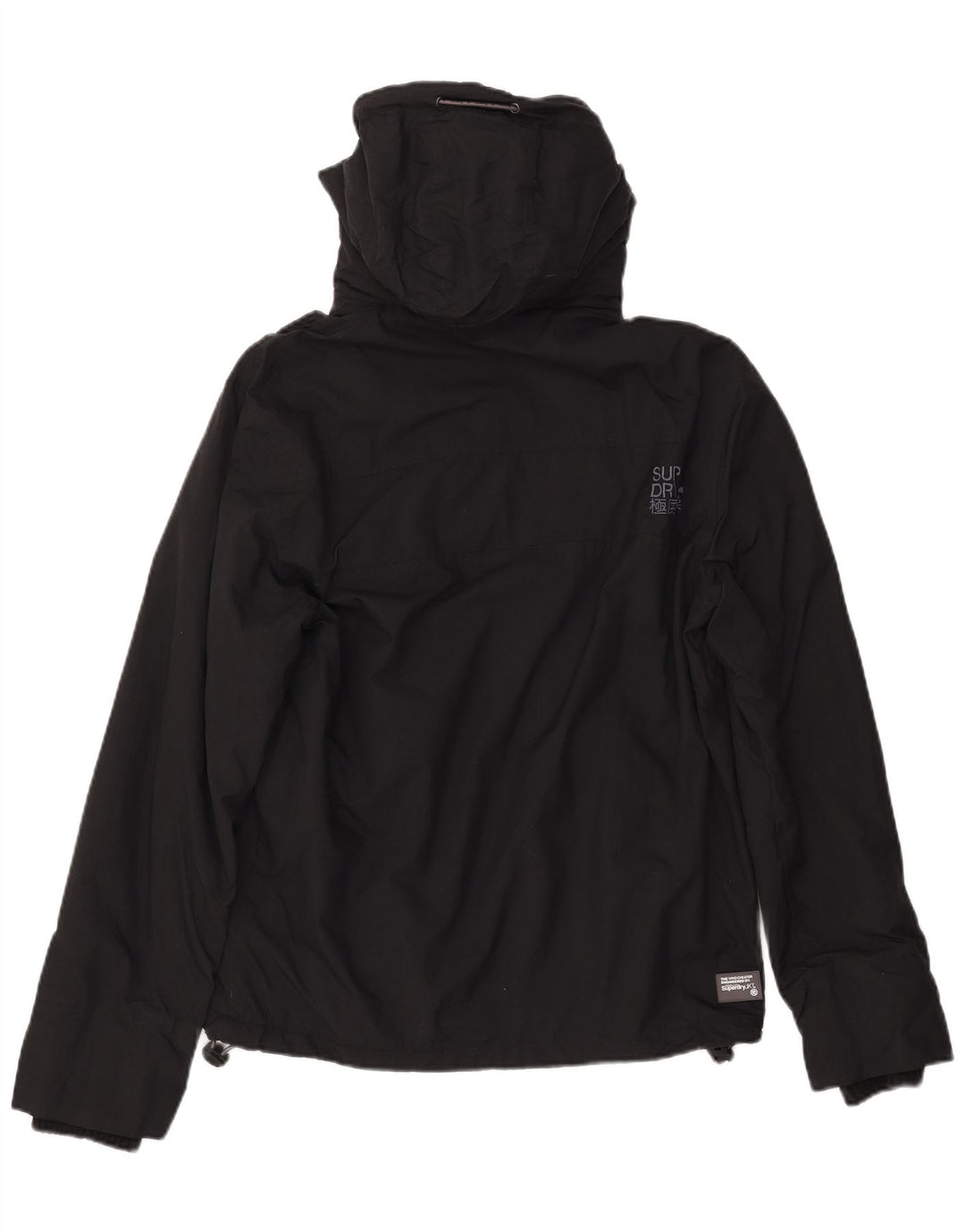Jaqueta corta-vento masculina SUPERDRY com estampa gráfica Reino Unido 38 médio preto