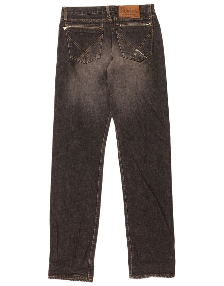 Calça jeans reta masculina Roy Rogers W32 L35 algodão cinza