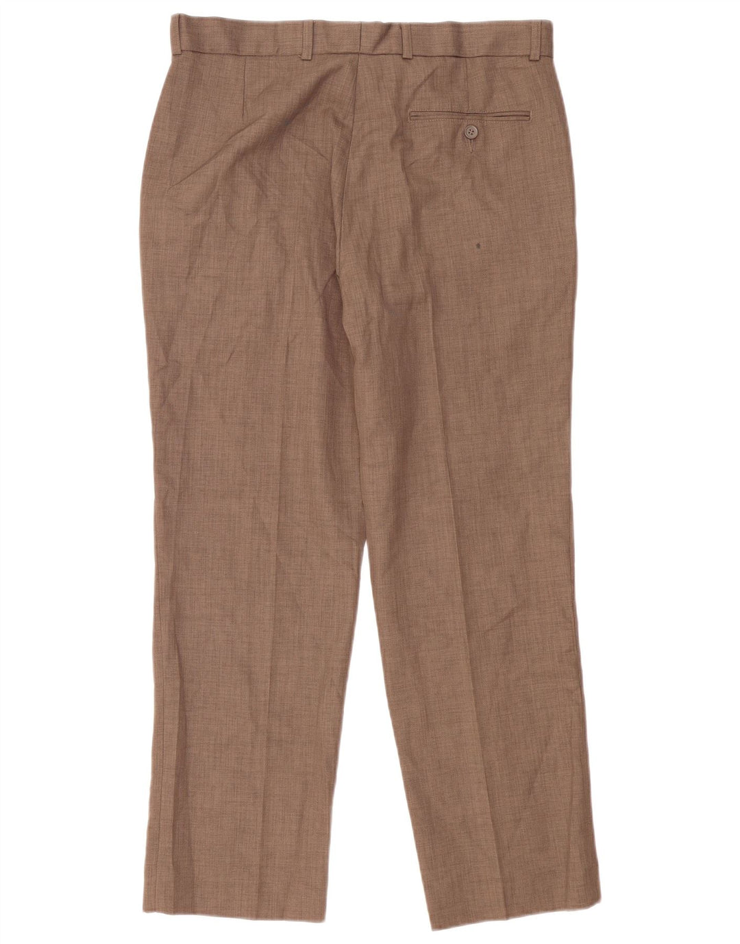 Calça masculina James Pringle de terno reto W34 L29 poliéster marrom