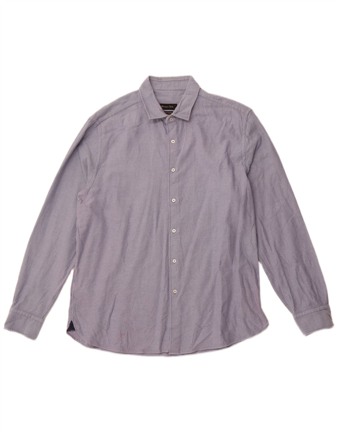 Camisa masculina Massimo Dutti 2XL algodão azul