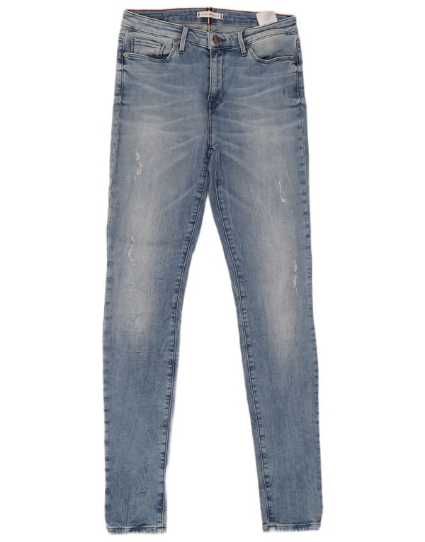 Tommy Hilfiger Feminino Como Skinny Jeans W29 L32 Azul Algodão