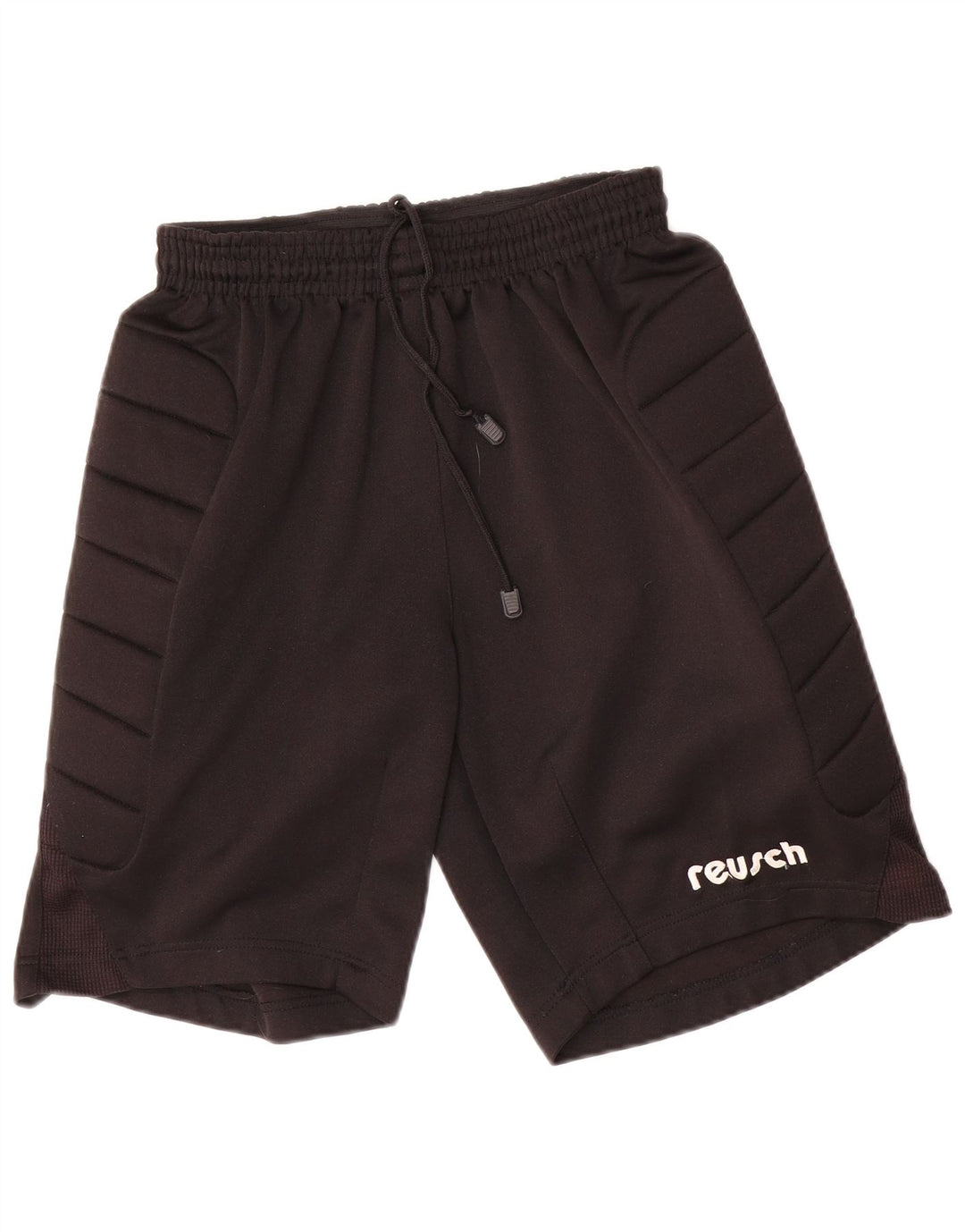 Shorts esportivos masculinos REUSCH poliéster preto médio