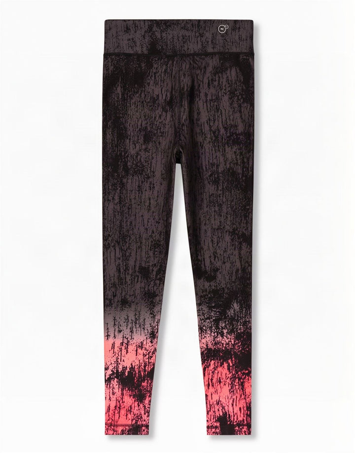 Leggings femininas Puma UK 14 grandes pretas tie-dye poliéster