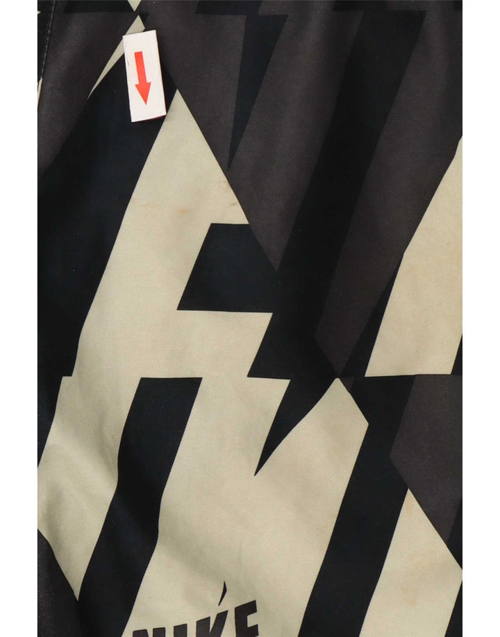 Shorts de natação masculinos Nike Graphic grande poliéster preto