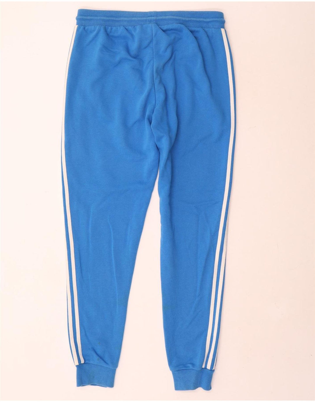 Calça de treino masculina Adidas Joggers grande algodão azul