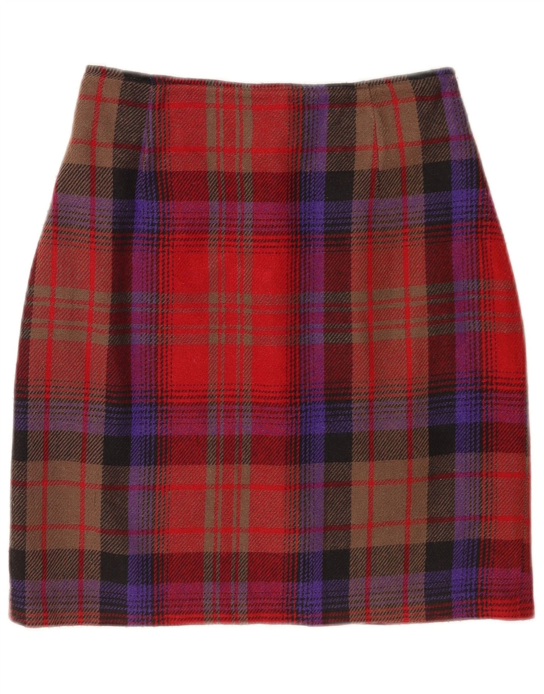 Saia lápis feminina St. Bernard UK 12 médio W24 xadrez multicolorida