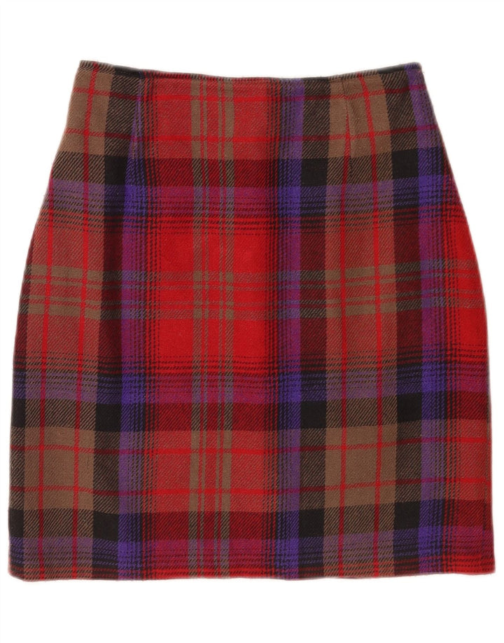 Saia lápis feminina St. Bernard UK 12 médio W24 xadrez multicolorida