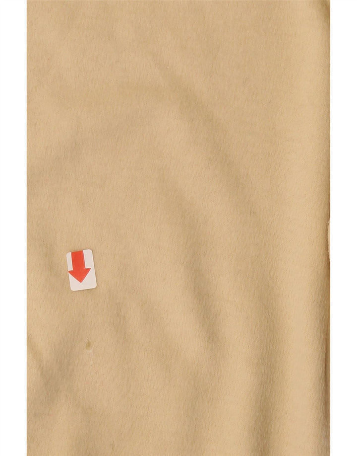 VINTAGE Mens Polo Neck Jumper Sweater Medium Beige Vintage Vintage and Second-Hand Vintage from Messina Hembry 