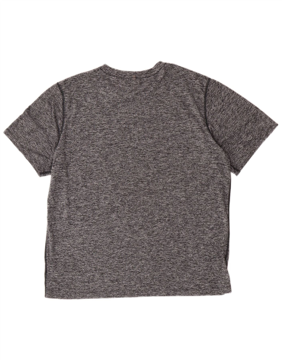Camiseta masculina New Balance XL poliéster manchado cinza