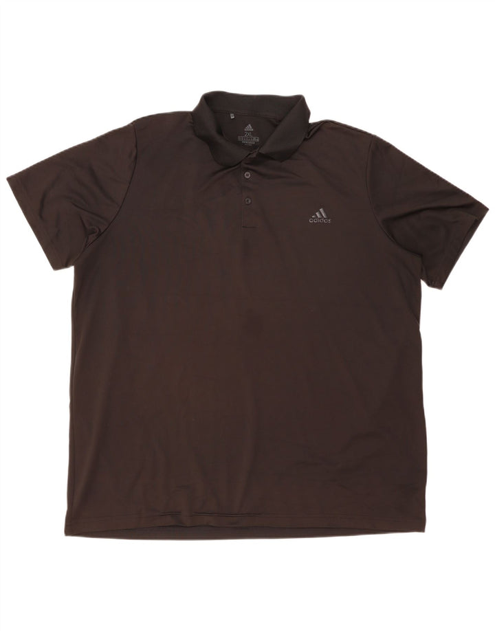 Camisa polo masculina ADIDAS 2XL poliéster preto