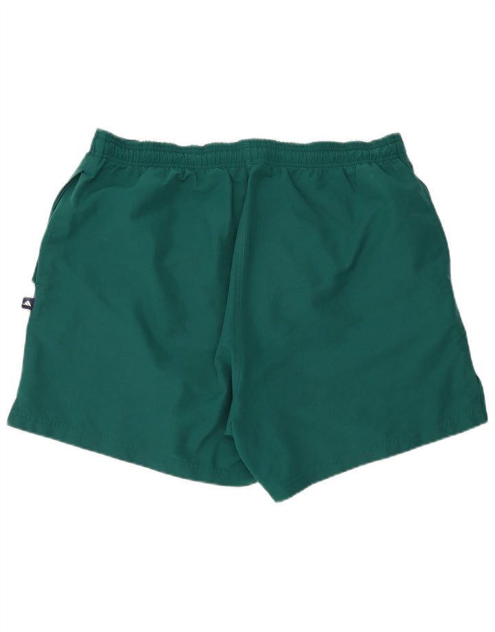 Shorts esportivos masculinos Adidas grande poliéster verde