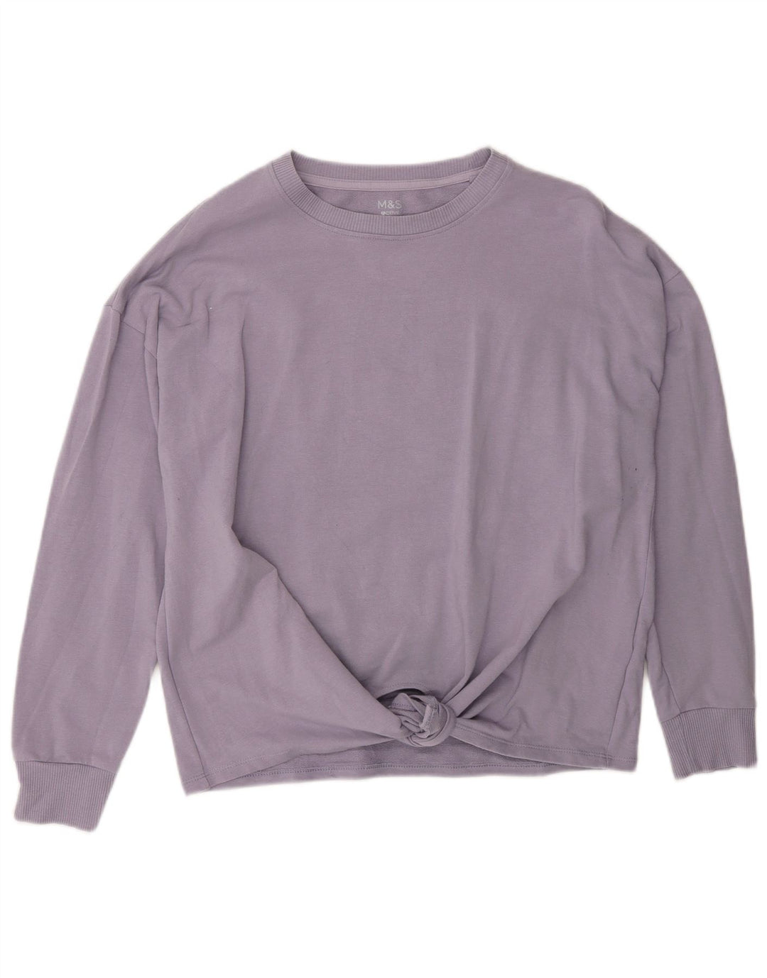 Suéter feminino Marks & Spencer Reino Unido 12 algodão roxo médio