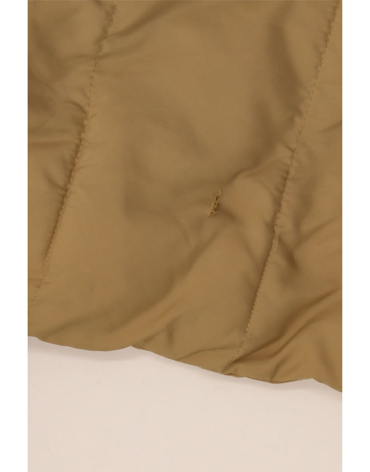Casaco acolchoado com capuz para meninos BENETTON 11-12 anos 2XL poliéster bege