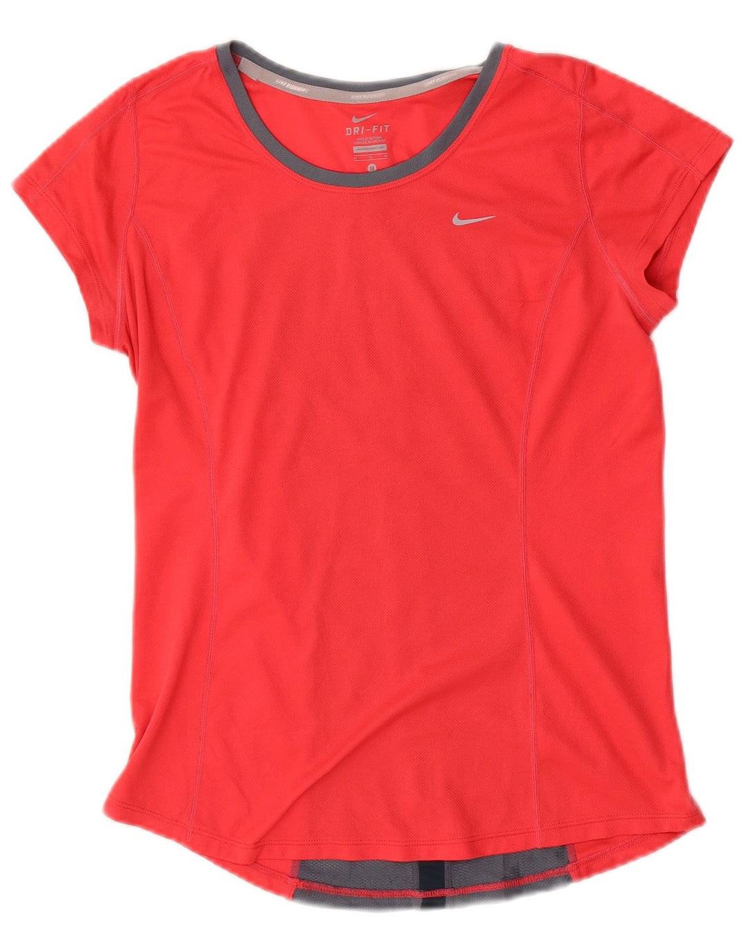 Camiseta feminina Nike Dri Fit UK 12 Medium Red Colourblock