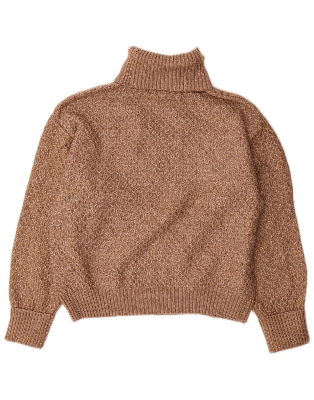 Suéter feminino Marks & Spencer com gola redonda Reino Unido 14 marrom médio