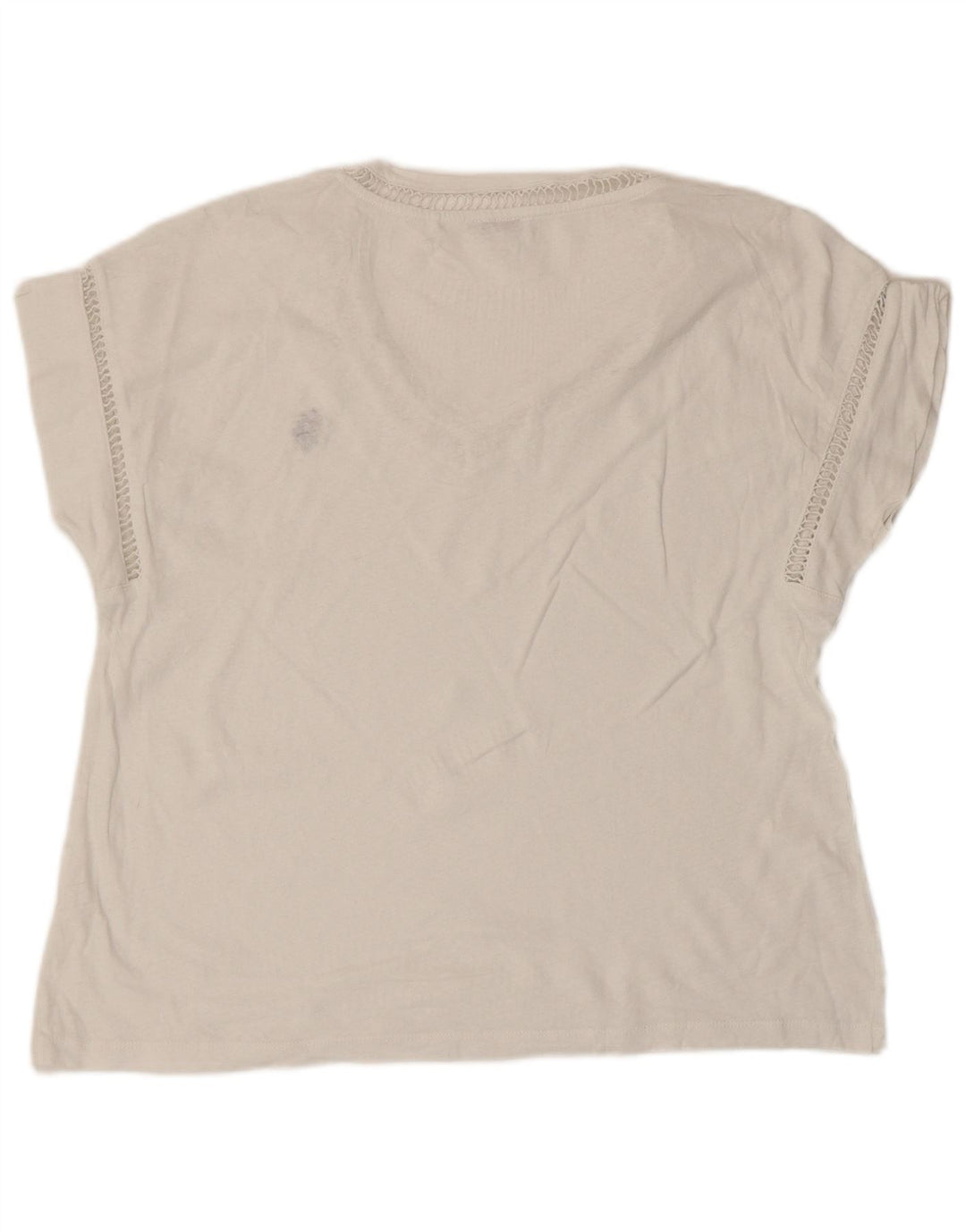 US Polo Assn. Camiseta Feminina Top UK 14 Médio Branco