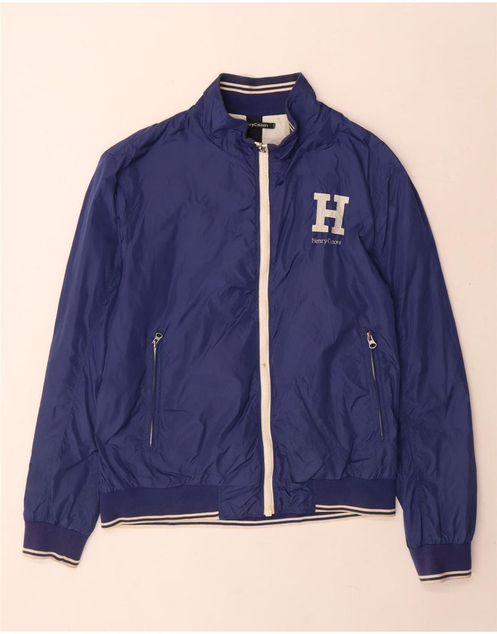 Jaqueta bomber masculina Henry Cottons IT 52 XL azul poliamida